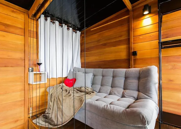 Cabana romântica com hidro e conforto